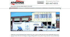 Desktop Screenshot of advantagefoam.com